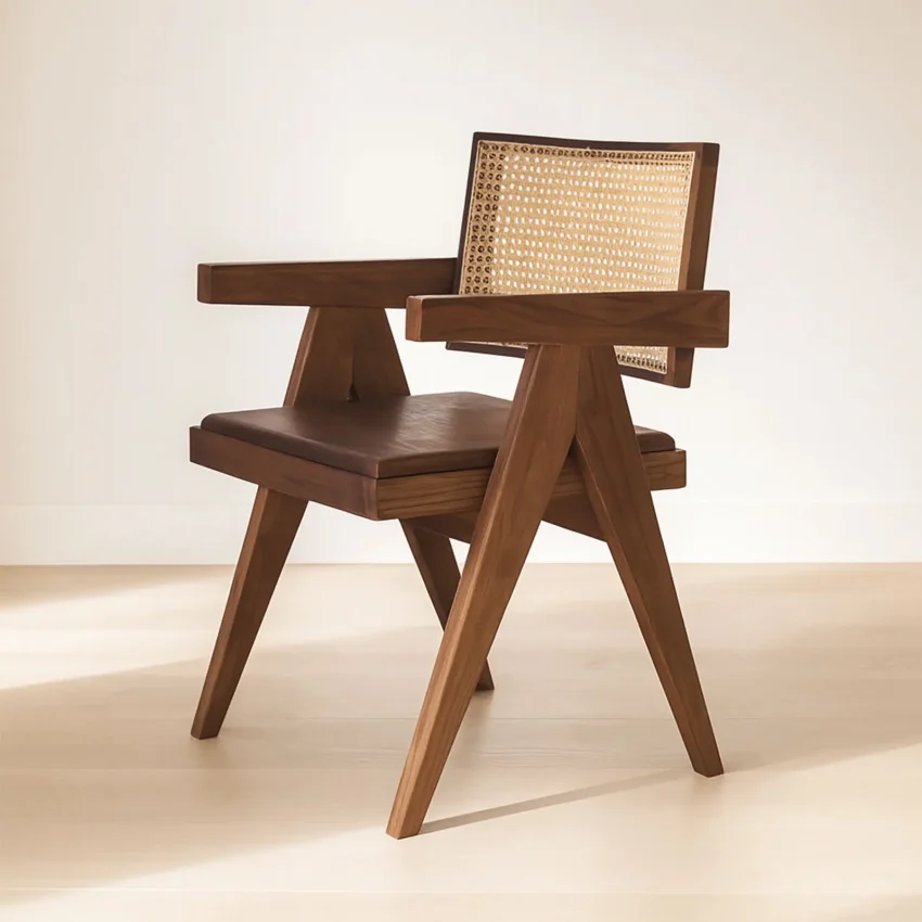 Livora One MOKU S802ラタン　ダイニングチェア ホワイトアッシュ